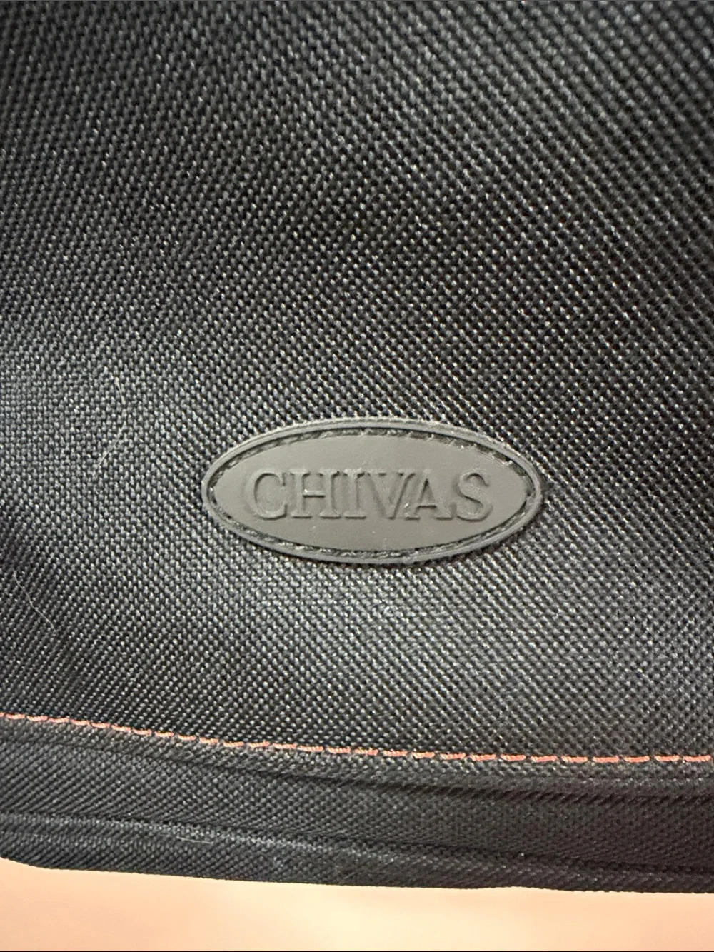Chivas. Black Canvas Men's Crossbody Messenger Bag. NWOT. 12”X12”